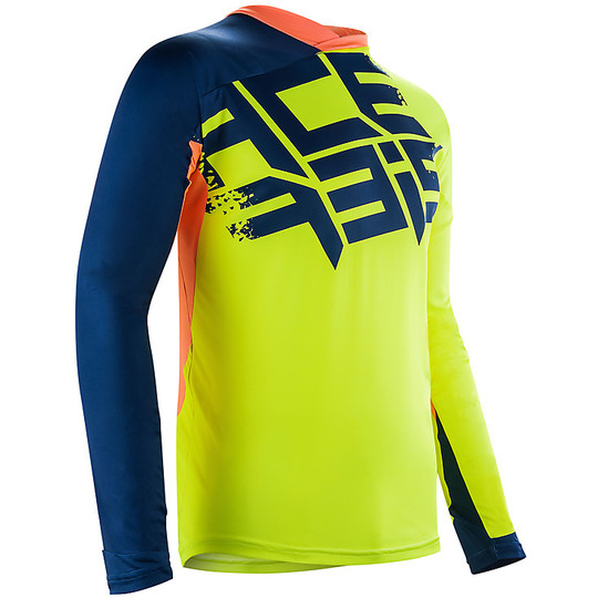 Acerbis Airborne Special Edition Moto Cross Enduro Jersey Fluo Yellow / Blue