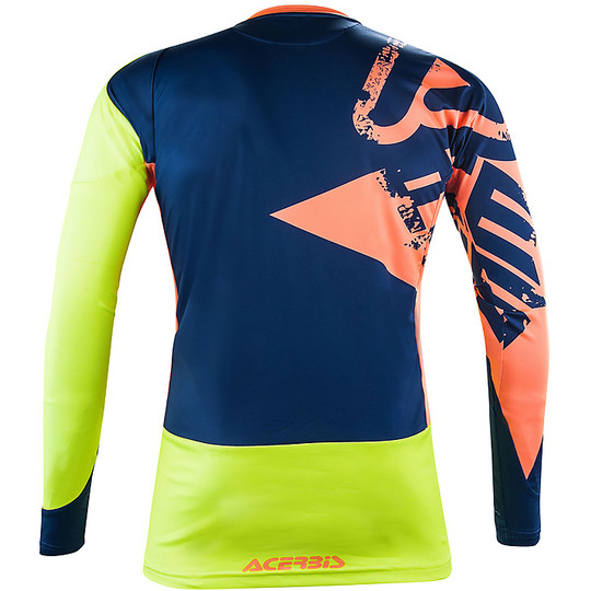 Acerbis Airborne Special Edition Moto Cross Enduro Jersey Fluo Yellow / Blue