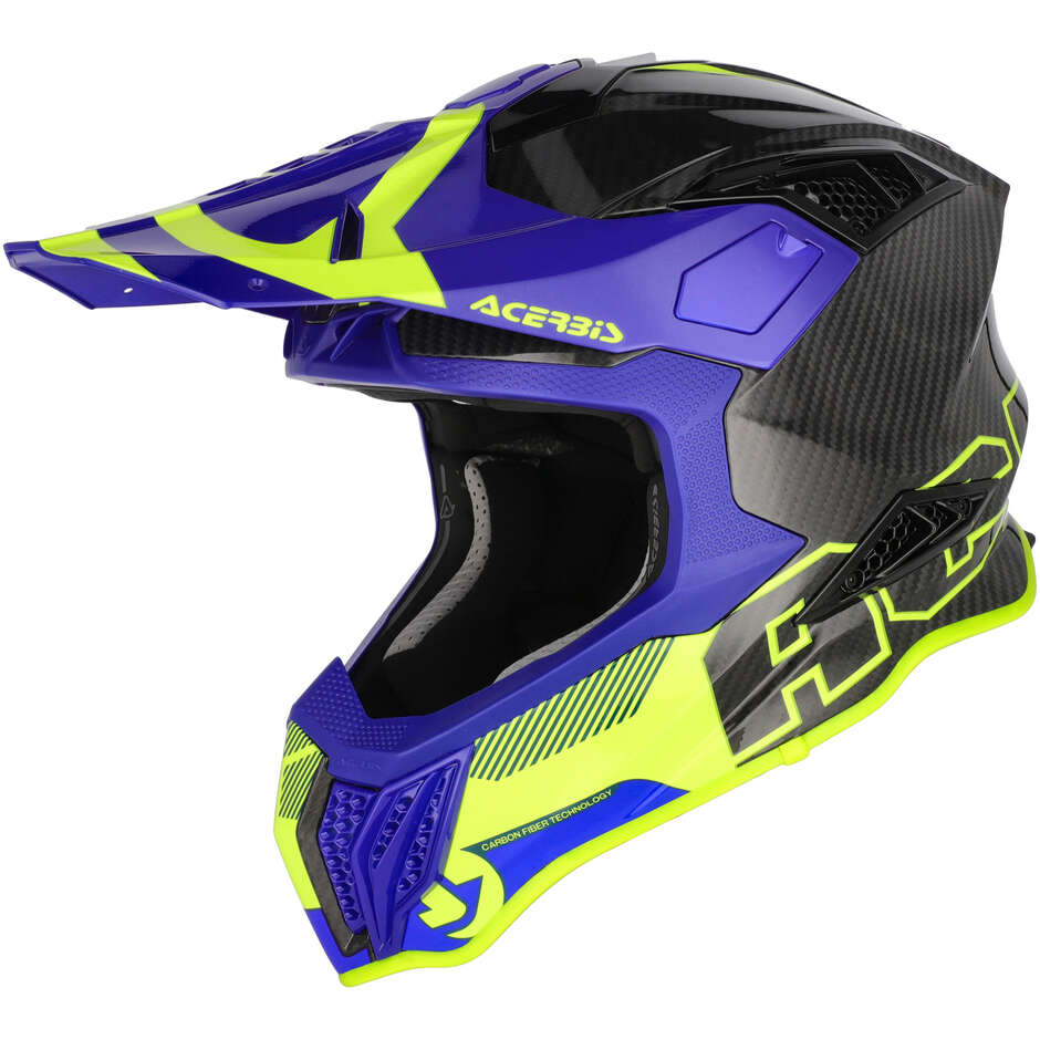 Acerbis AIRSTRIKE-C Blue Yellow Cross Enduro Motorcycle Helmet