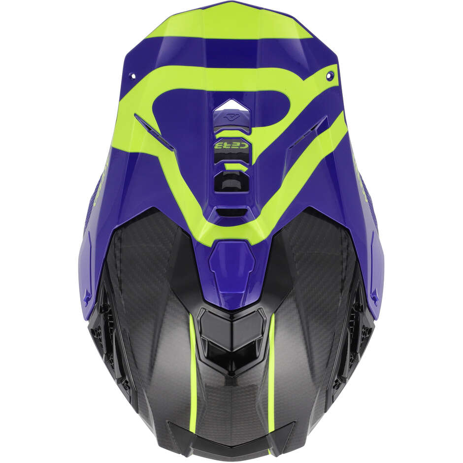 Acerbis AIRSTRIKE-C Blue Yellow Cross Enduro Motorcycle Helmet