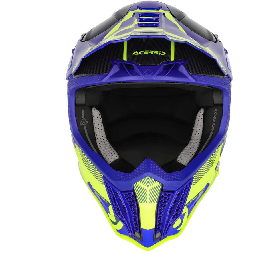 Acerbis AIRSTRIKE-C Blue Yellow Cross Enduro Motorradhelm