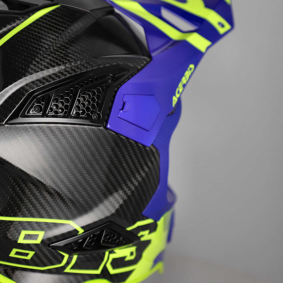 Acerbis AIRSTRIKE-C Blue Yellow Cross Enduro Motorradhelm