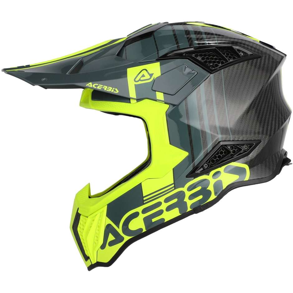Acerbis AIRSTRIKE-C Cross Enduro Motorcycle Helmet Black Fluorescent Yellow