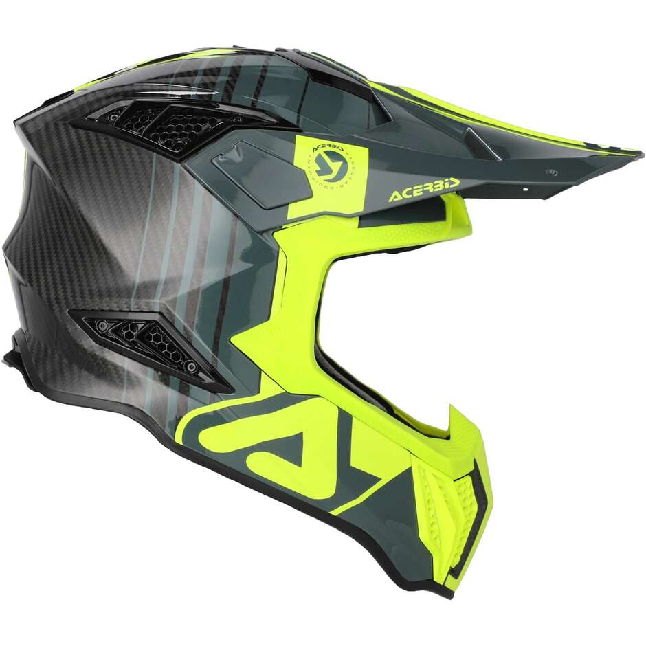 Acerbis AIRSTRIKE-C Cross Enduro Motorcycle Helmet Black Fluorescent Yellow