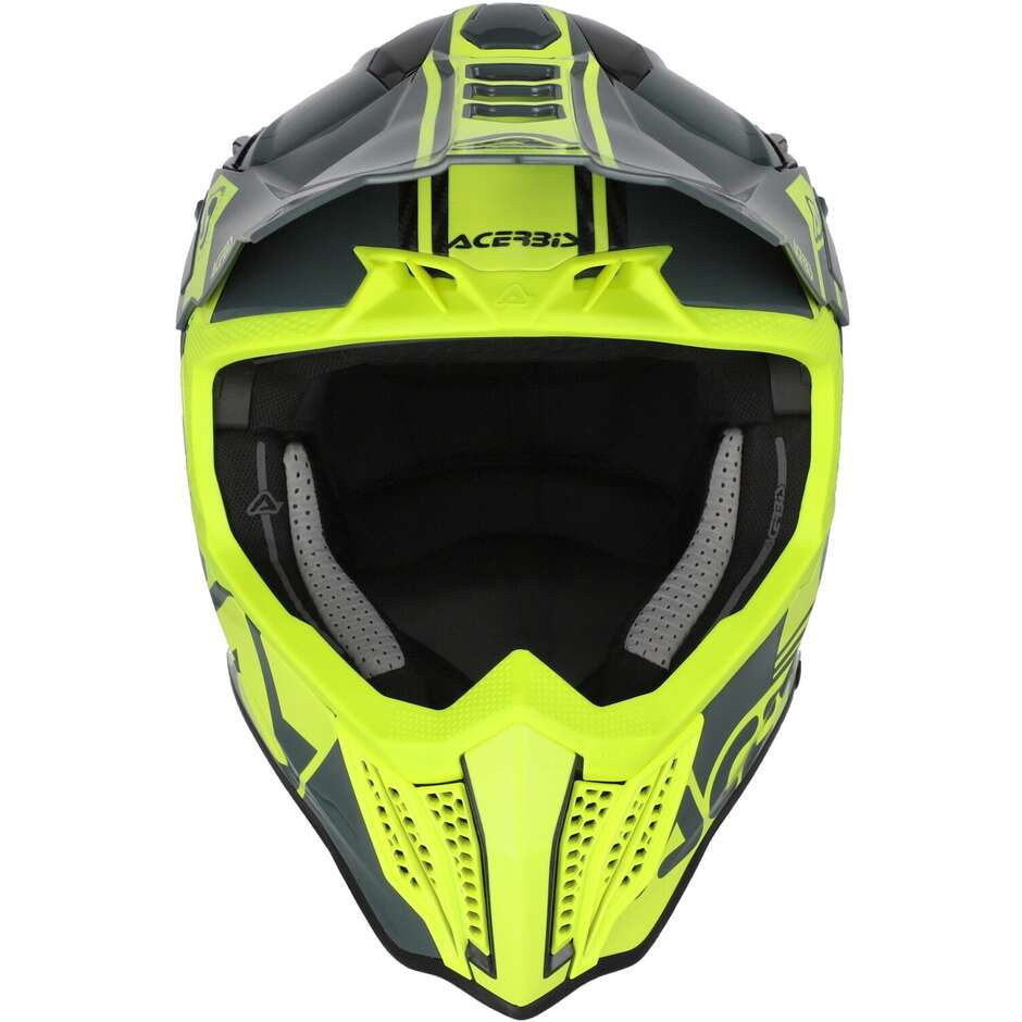 Acerbis AIRSTRIKE-C Cross Enduro Motorcycle Helmet Black Fluorescent Yellow