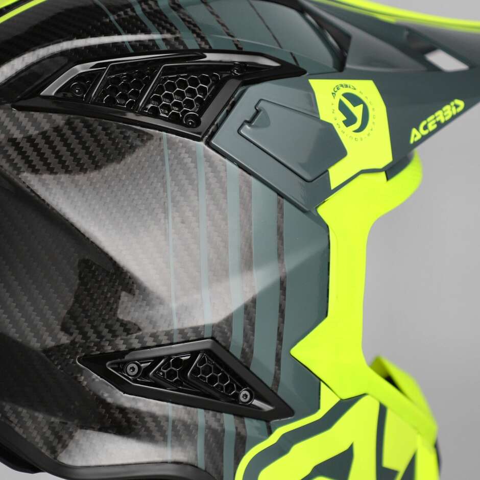 Acerbis AIRSTRIKE-C Cross Enduro Motorcycle Helmet Black Fluorescent Yellow