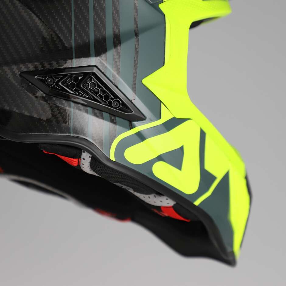 Acerbis AIRSTRIKE-C Cross Enduro Motorcycle Helmet Black Fluorescent Yellow