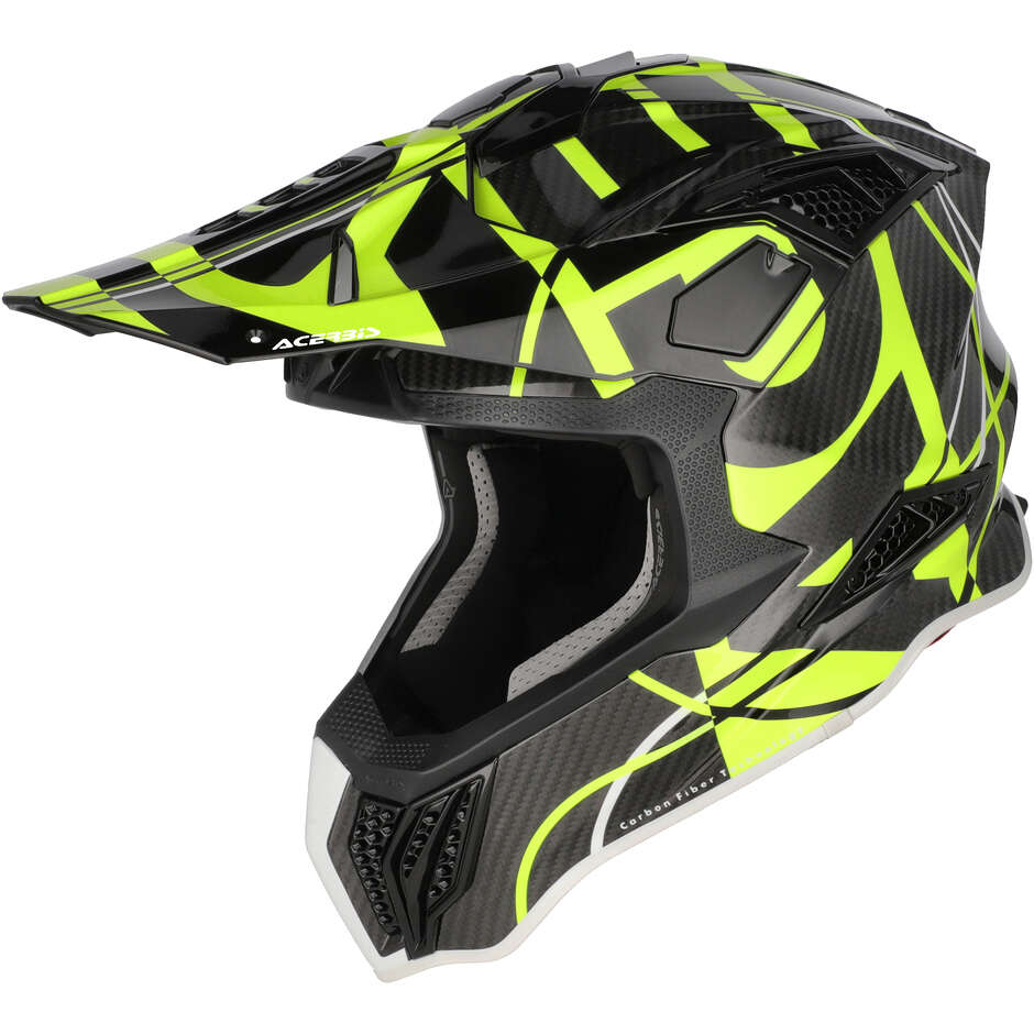 Acerbis AIRSTRIKE-C Cross Enduro Motorcycle Helmet Black Fluorescent Yellow