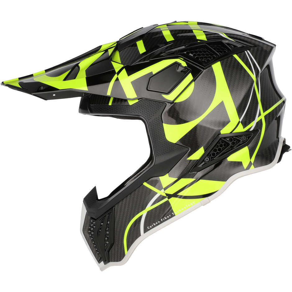 Acerbis AIRSTRIKE-C Cross Enduro Motorcycle Helmet Black Fluorescent Yellow