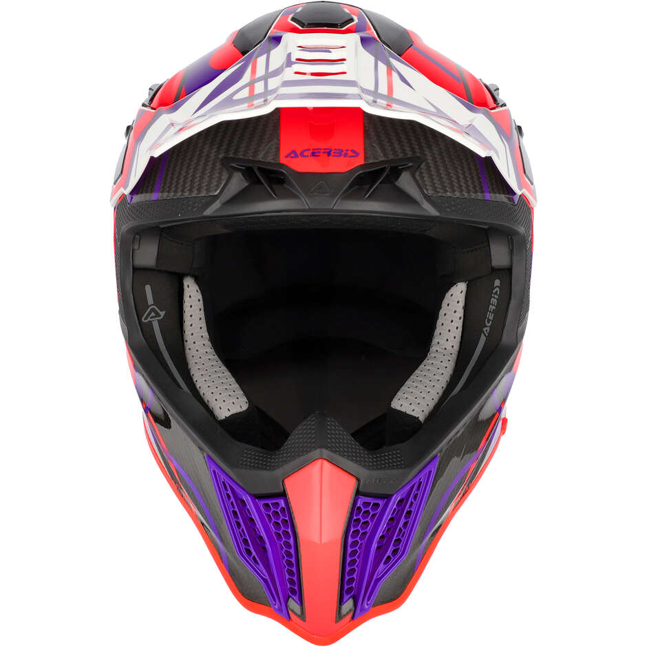 Acerbis AIRSTRIKE-C Cross Enduro Motorcycle Helmet Black Orange Fluo