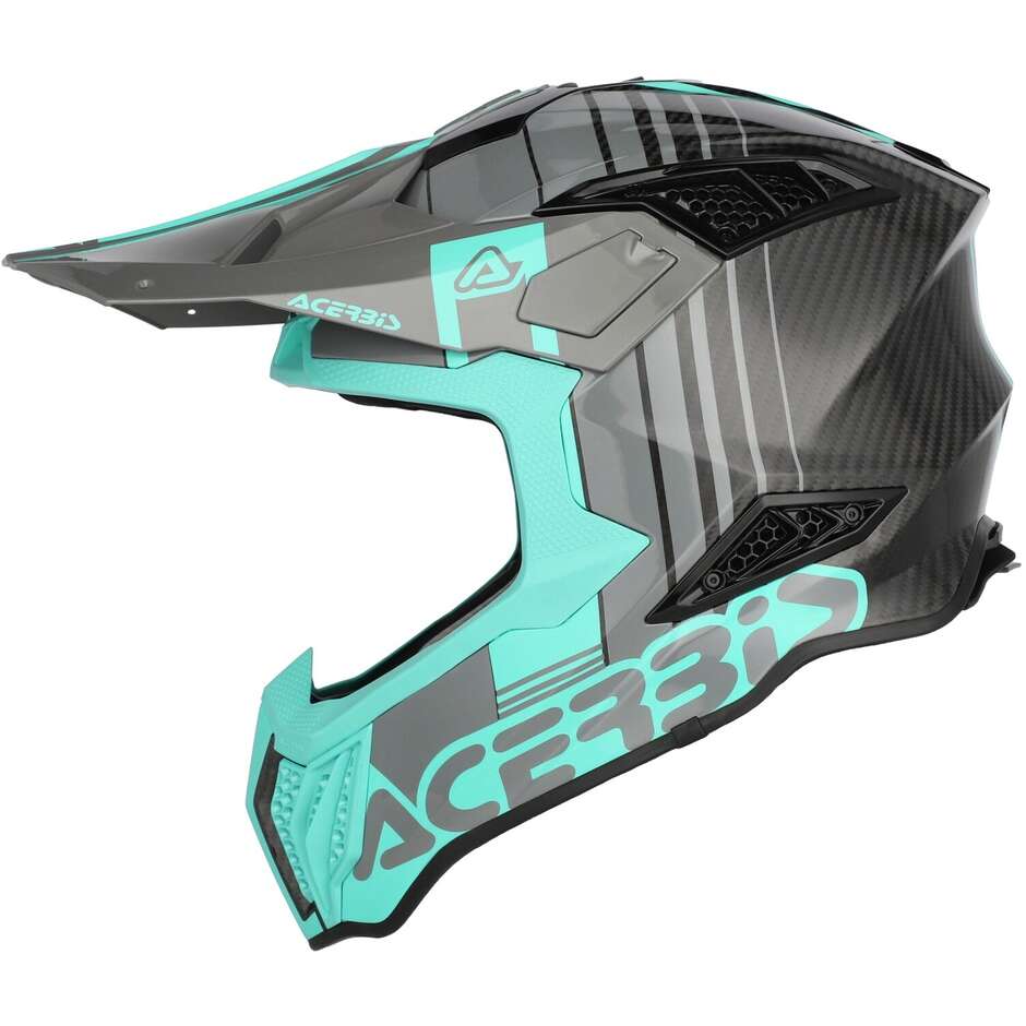 Acerbis AIRSTRIKE-C Turquoise Cross Enduro Motorcycle Helmet