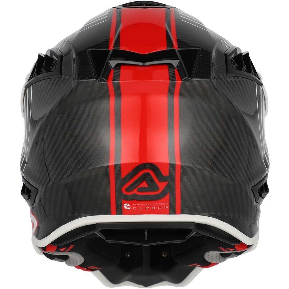 Acerbis AIRSTRIKE-C White Red Cross Enduro Motorcycle Helmet