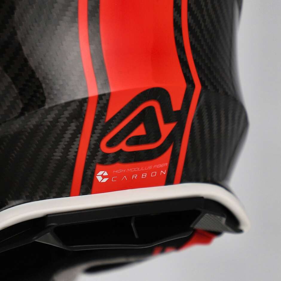Acerbis AIRSTRIKE-C White Red Cross Enduro Motorcycle Helmet