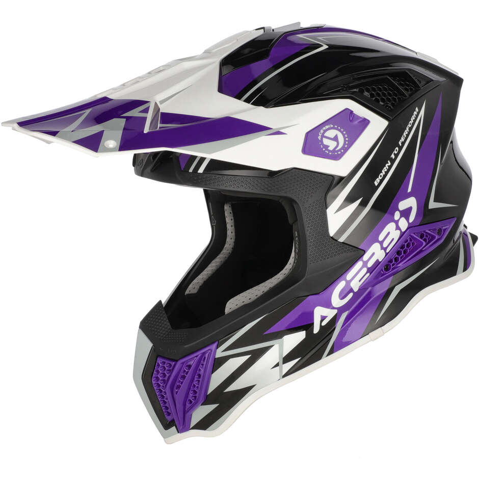 Acerbis AIRSTRIKE-X Cross Enduro Motorcycle Helmet Black Purple