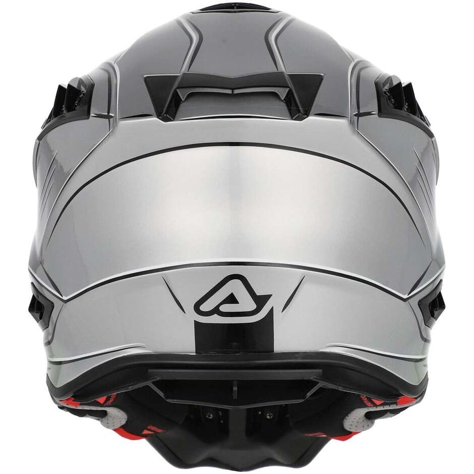 Acerbis AIRSTRIKE-X Cross Enduro Motorradhelm Grau Fluoreszierend Gelb