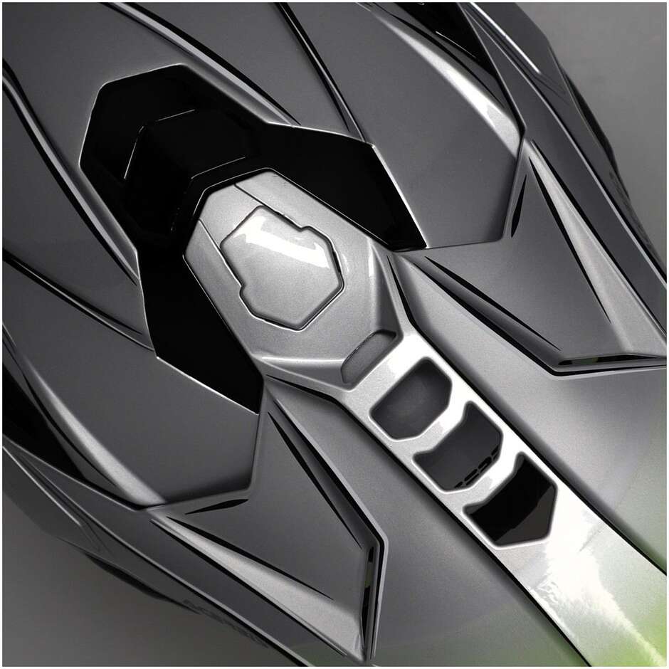 Acerbis AIRSTRIKE-X Cross Enduro Motorradhelm Grau Fluoreszierend Gelb