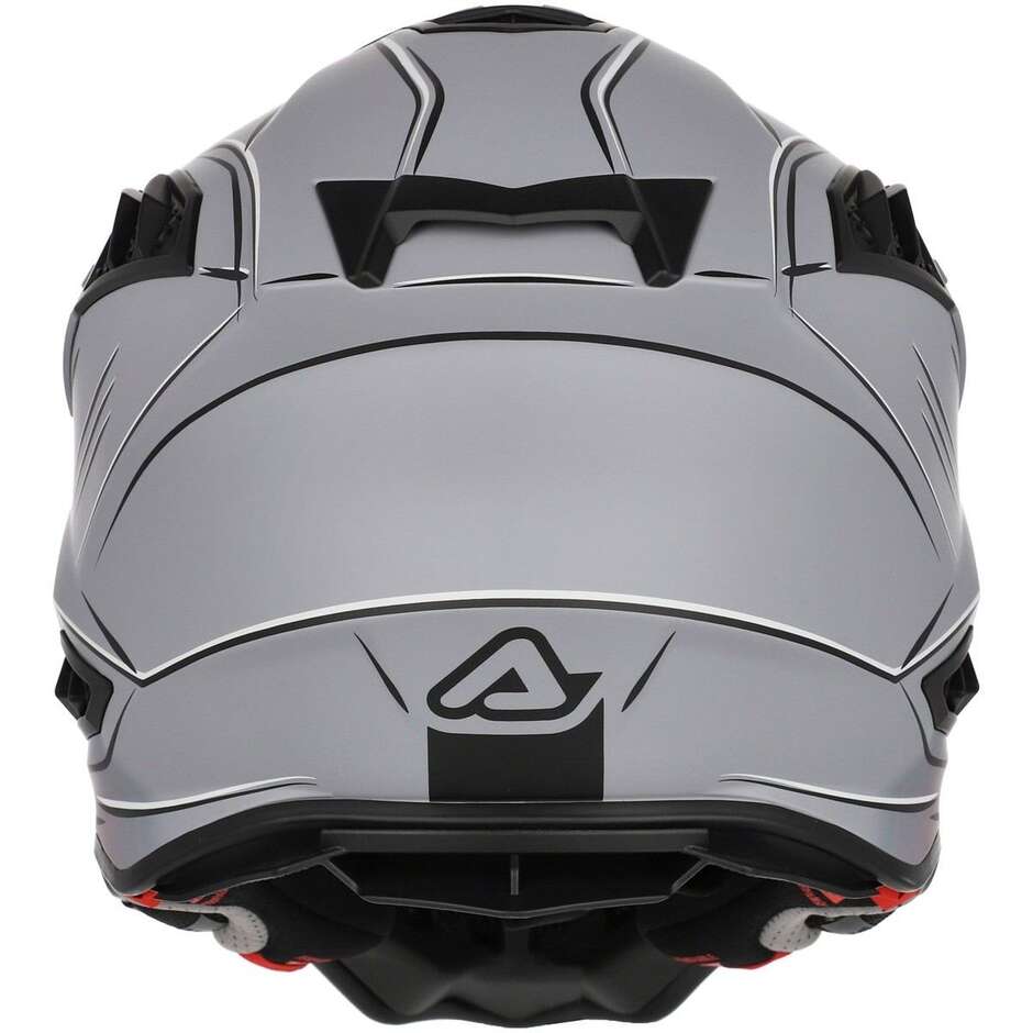 Acerbis AIRSTRIKE-X Cross Enduro Motorradhelm Grau Rot