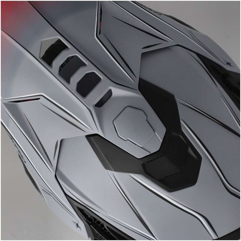 Acerbis AIRSTRIKE-X Cross Enduro Motorradhelm Grau Rot