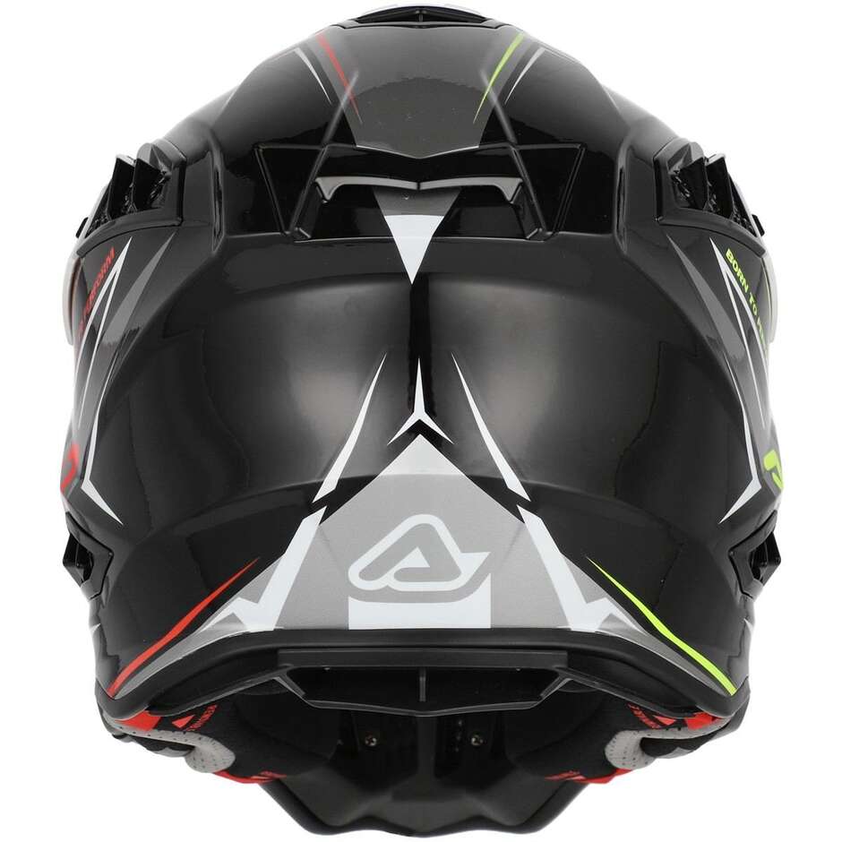 Acerbis AIRSTRIKE-X Cross Enduro Motorradhelm Schwarz Orange Fluo