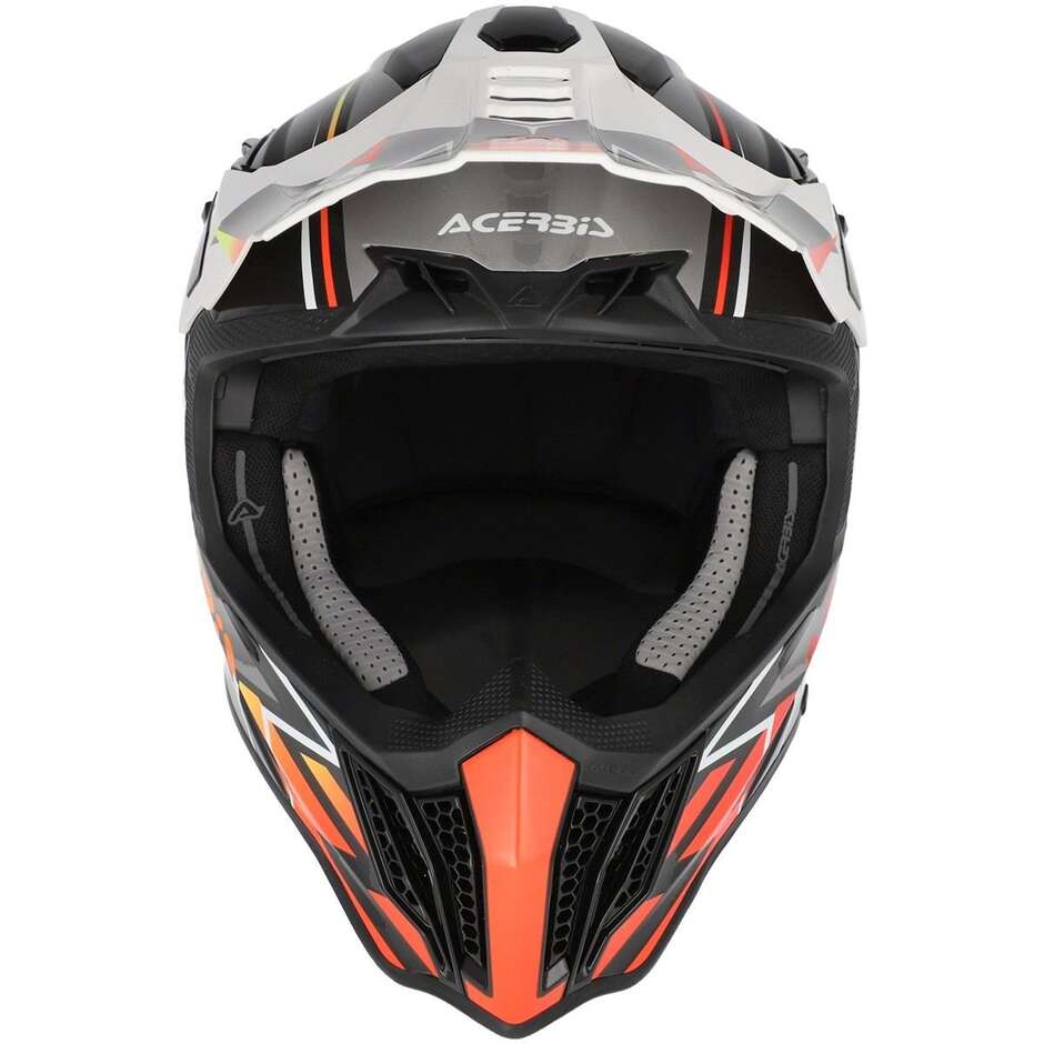 Acerbis AIRSTRIKE-X Cross Enduro Motorradhelm Schwarz Orange Fluo