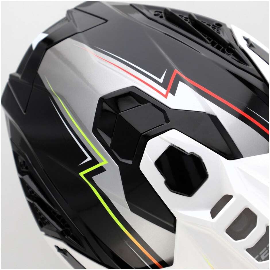 Acerbis AIRSTRIKE-X Cross Enduro Motorradhelm Schwarz Orange Fluo