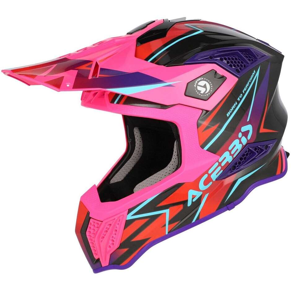 Acerbis AIRSTRIKE-X Cross Enduro Motorradhelm Schwarz Pink