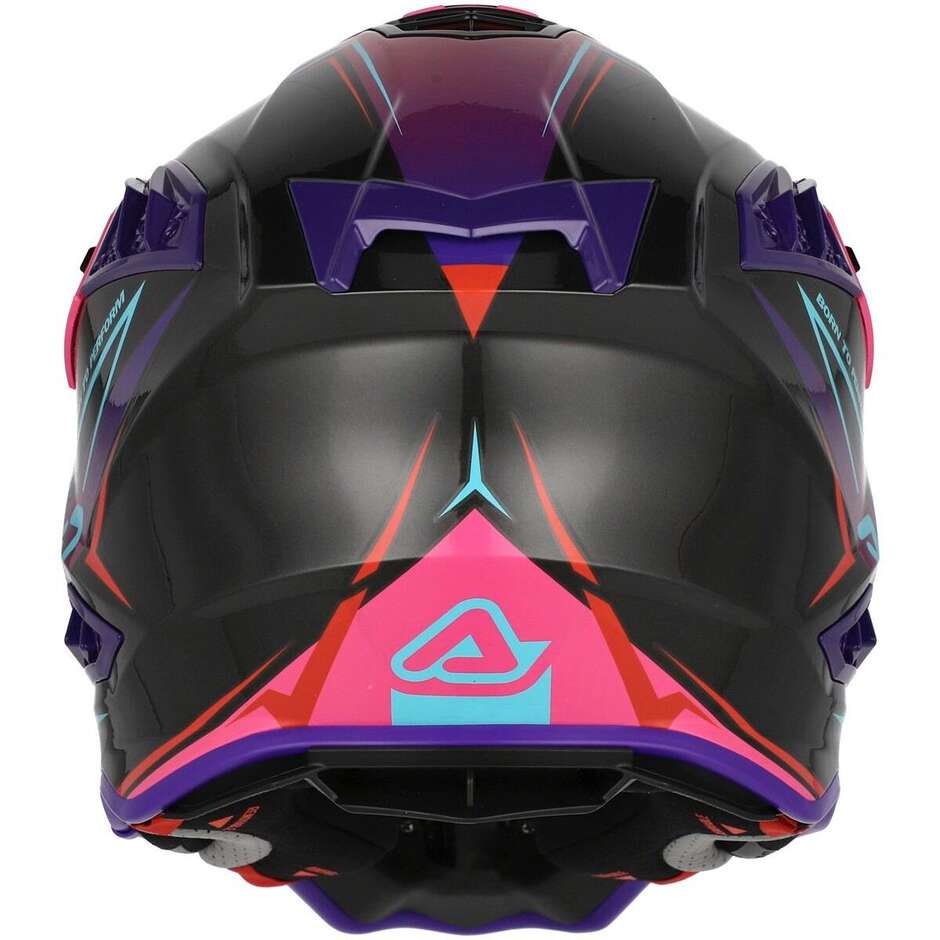 Acerbis AIRSTRIKE-X Cross Enduro Motorradhelm Schwarz Pink