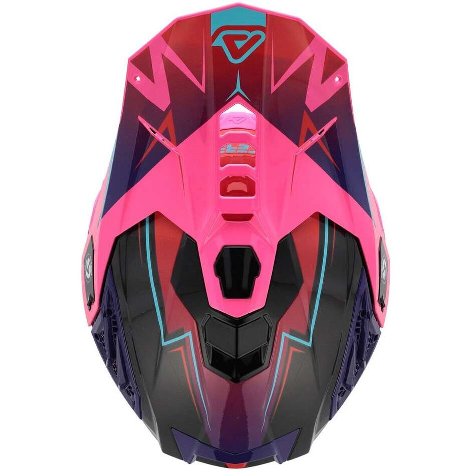 Acerbis AIRSTRIKE-X Cross Enduro Motorradhelm Schwarz Pink