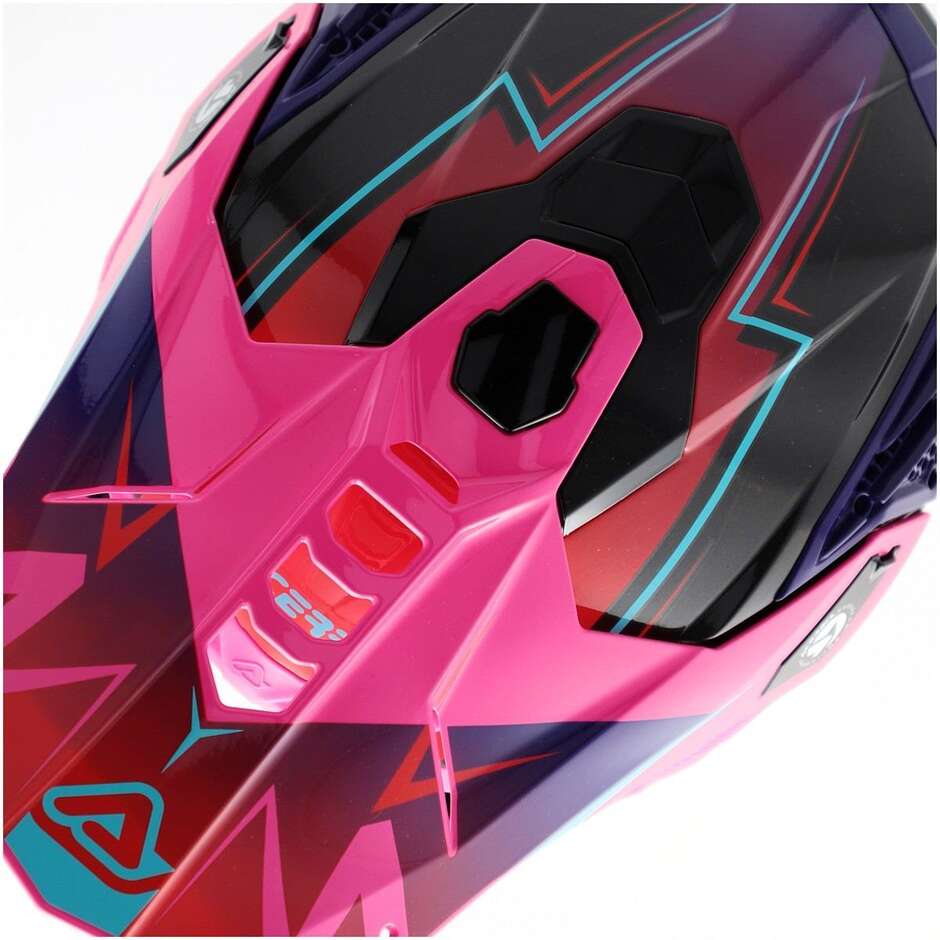Acerbis AIRSTRIKE-X Cross Enduro Motorradhelm Schwarz Pink