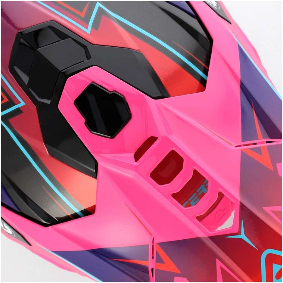 Acerbis AIRSTRIKE-X Cross Enduro Motorradhelm Schwarz Pink