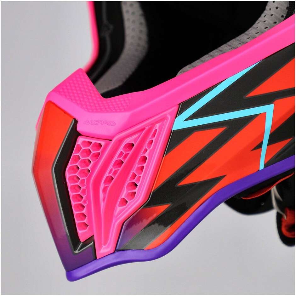 Acerbis AIRSTRIKE-X Cross Enduro Motorradhelm Schwarz Pink