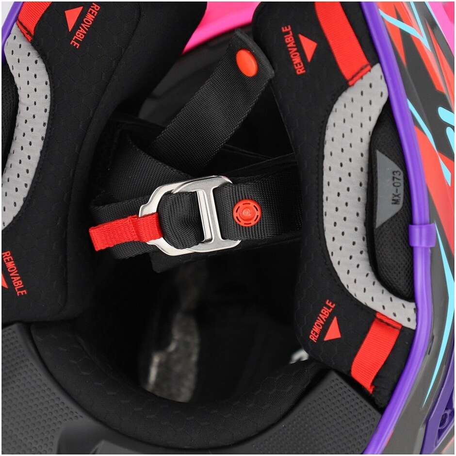 Acerbis AIRSTRIKE-X Cross Enduro Motorradhelm Schwarz Pink