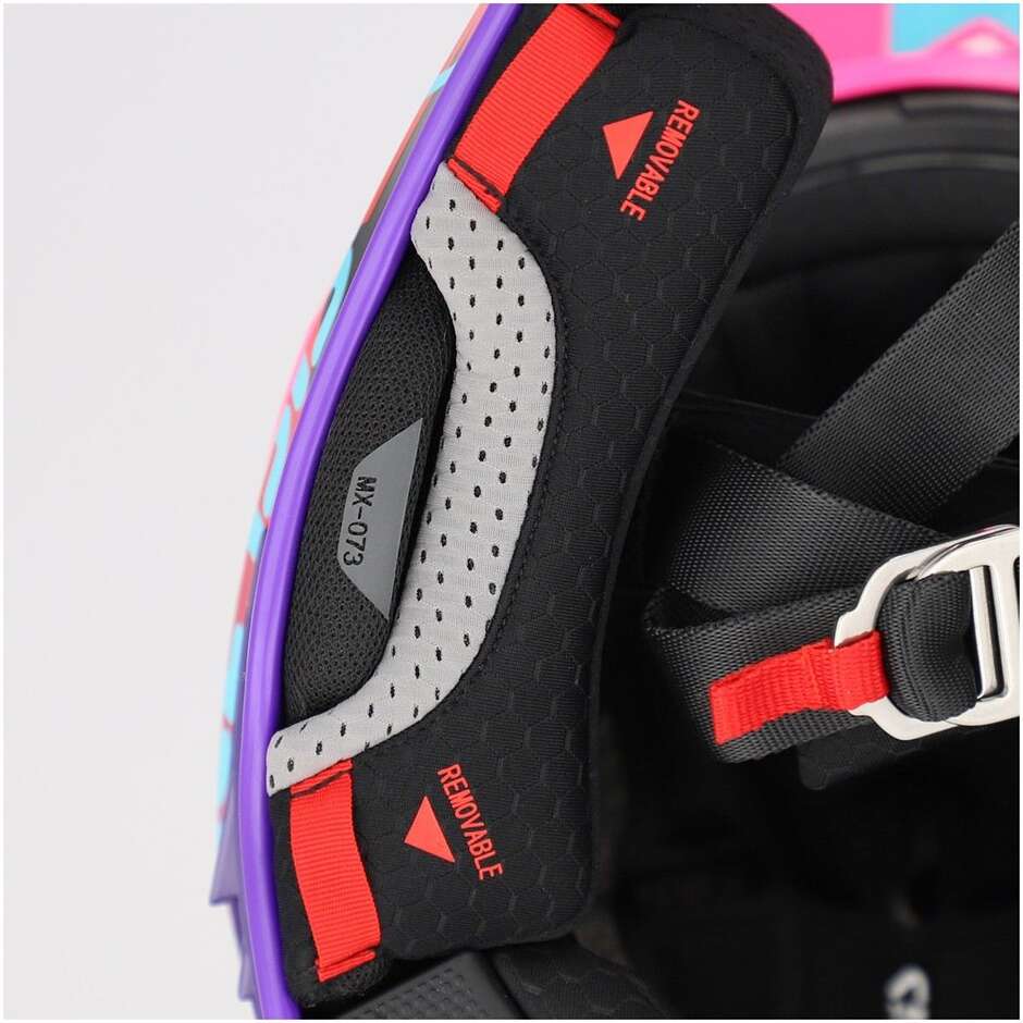 Acerbis AIRSTRIKE-X Cross Enduro Motorradhelm Schwarz Pink