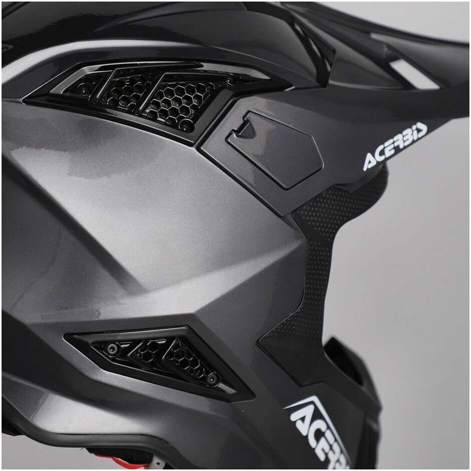 Acerbis AIRSTRIKE-X Grauer Cross-Enduro-Motorradhelm