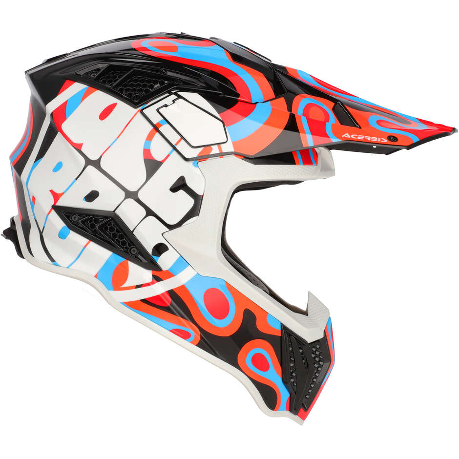 Acerbis AIRSTRIKE-X Motocross-Enduro-Helm Schwarz Orange