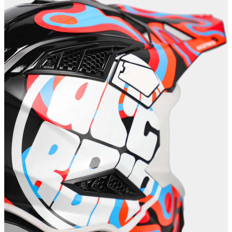 Acerbis AIRSTRIKE-X Motocross-Enduro-Helm Schwarz Orange