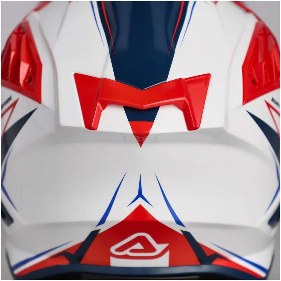 Acerbis AIRSTRIKE-X Motocross-Enduro-Helm Weiß Blau Rot