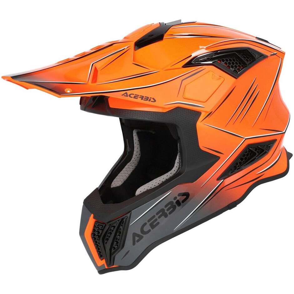 Acerbis AIRSTRIKE-X Orange Grey Cross Enduro Motorcycle Helmet