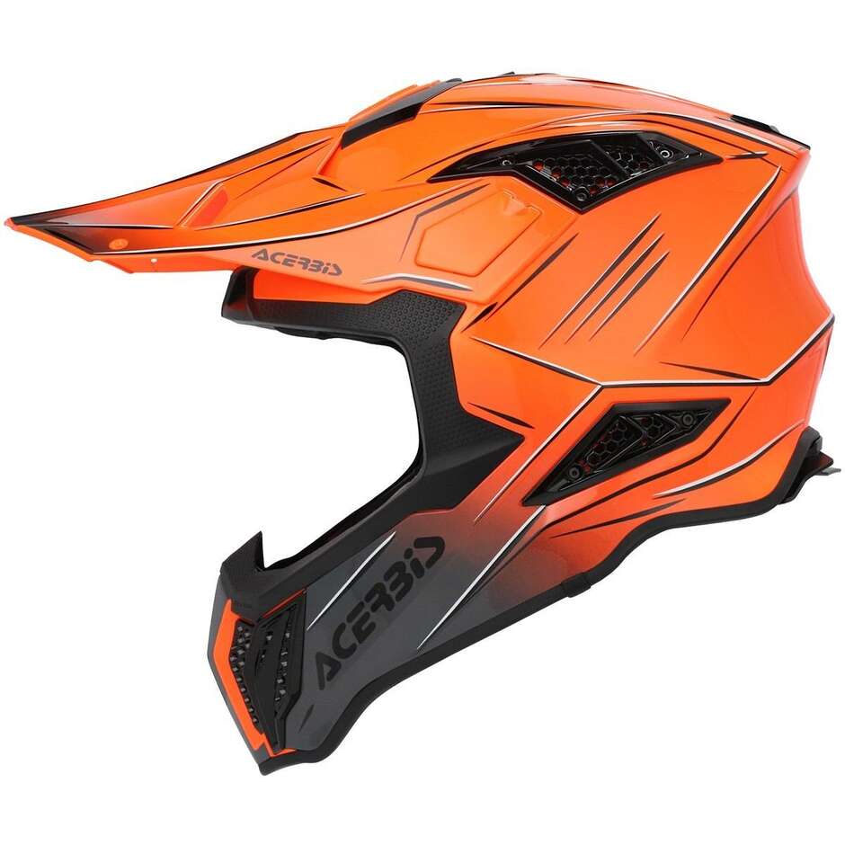 Acerbis AIRSTRIKE-X Orange Grey Cross Enduro Motorcycle Helmet