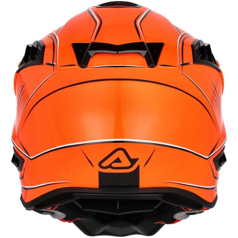 Acerbis AIRSTRIKE-X Orange Grey Cross Enduro Motorcycle Helmet