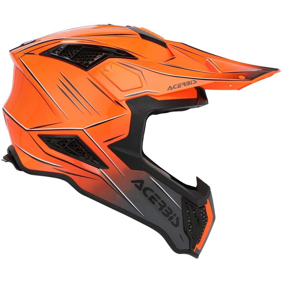 Acerbis AIRSTRIKE-X Orange Grey Cross Enduro Motorcycle Helmet