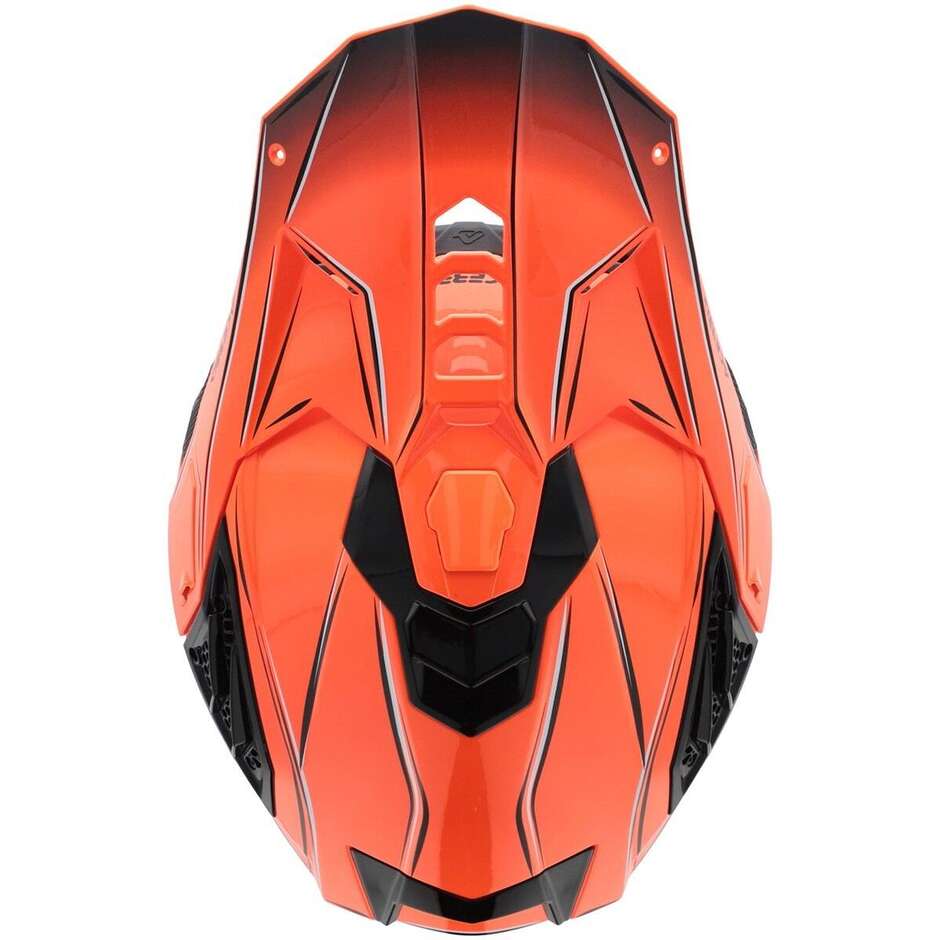 Acerbis AIRSTRIKE-X Orange Grey Cross Enduro Motorcycle Helmet