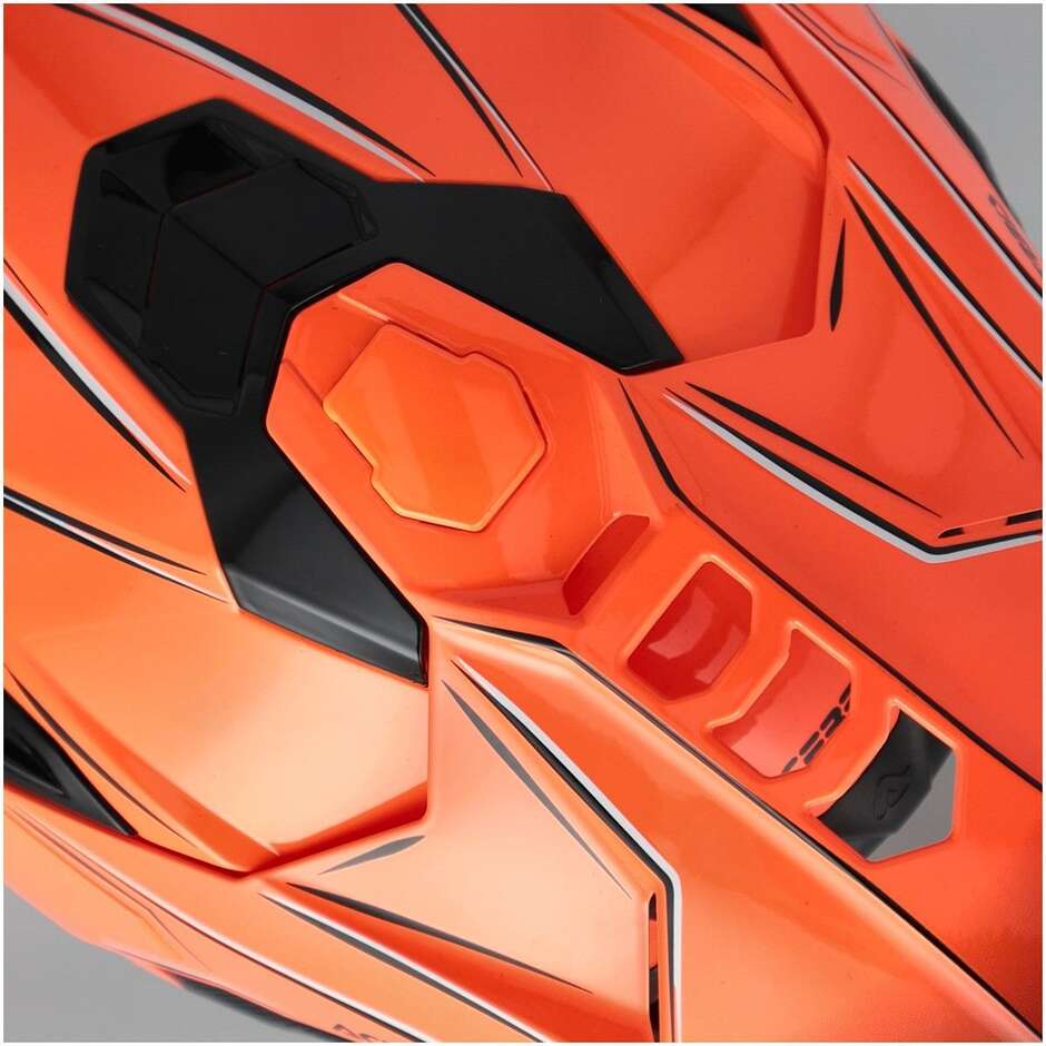 Acerbis AIRSTRIKE-X Orange Grey Cross Enduro Motorcycle Helmet