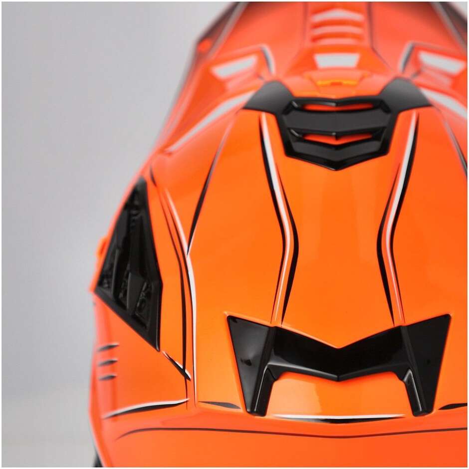 Acerbis AIRSTRIKE-X Orange Grey Cross Enduro Motorcycle Helmet