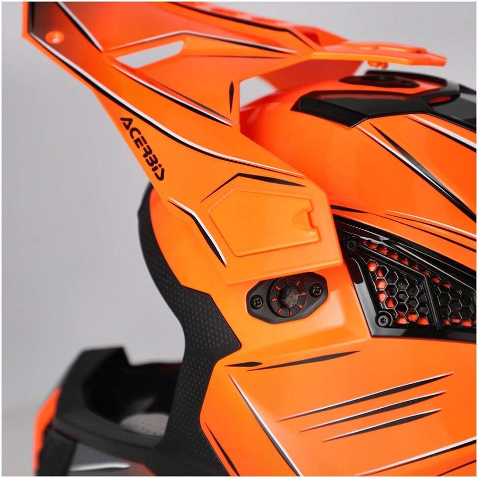 Acerbis AIRSTRIKE-X Orange Grey Cross Enduro Motorcycle Helmet