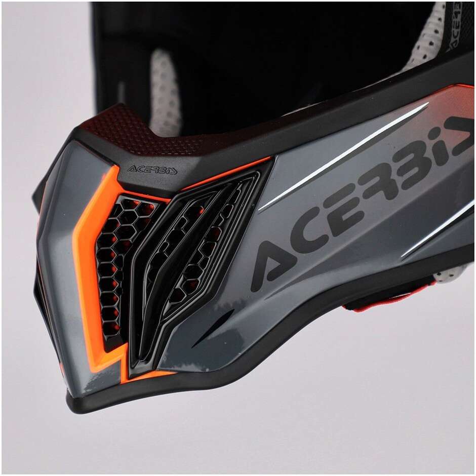 Acerbis AIRSTRIKE-X Orange Grey Cross Enduro Motorcycle Helmet