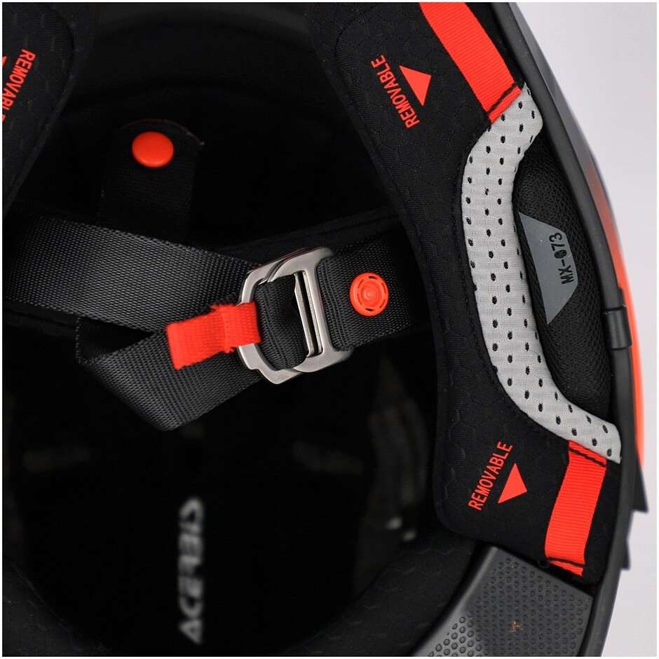 Acerbis AIRSTRIKE-X Orange Grey Cross Enduro Motorcycle Helmet