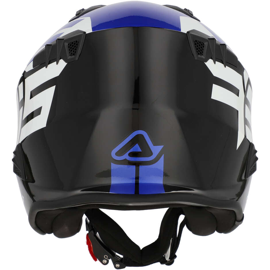 Acerbis Aria 2206 Graphic Jet Motorcycle Helmet Black Blue