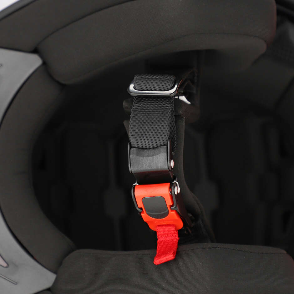 Acerbis Aria 2206 Graphic Orange Fluo Black Motorcycle Jet Helmet