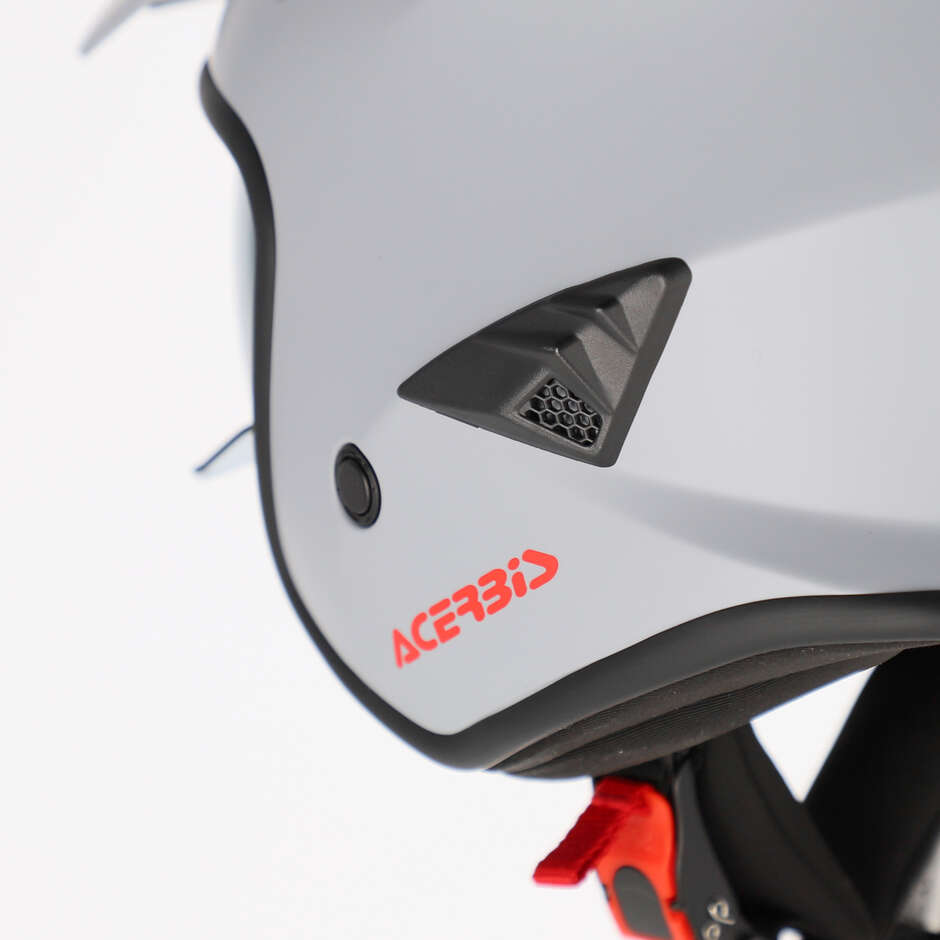 Acerbis Aria 2206 Jet Motorcycle Helmet Light Grey